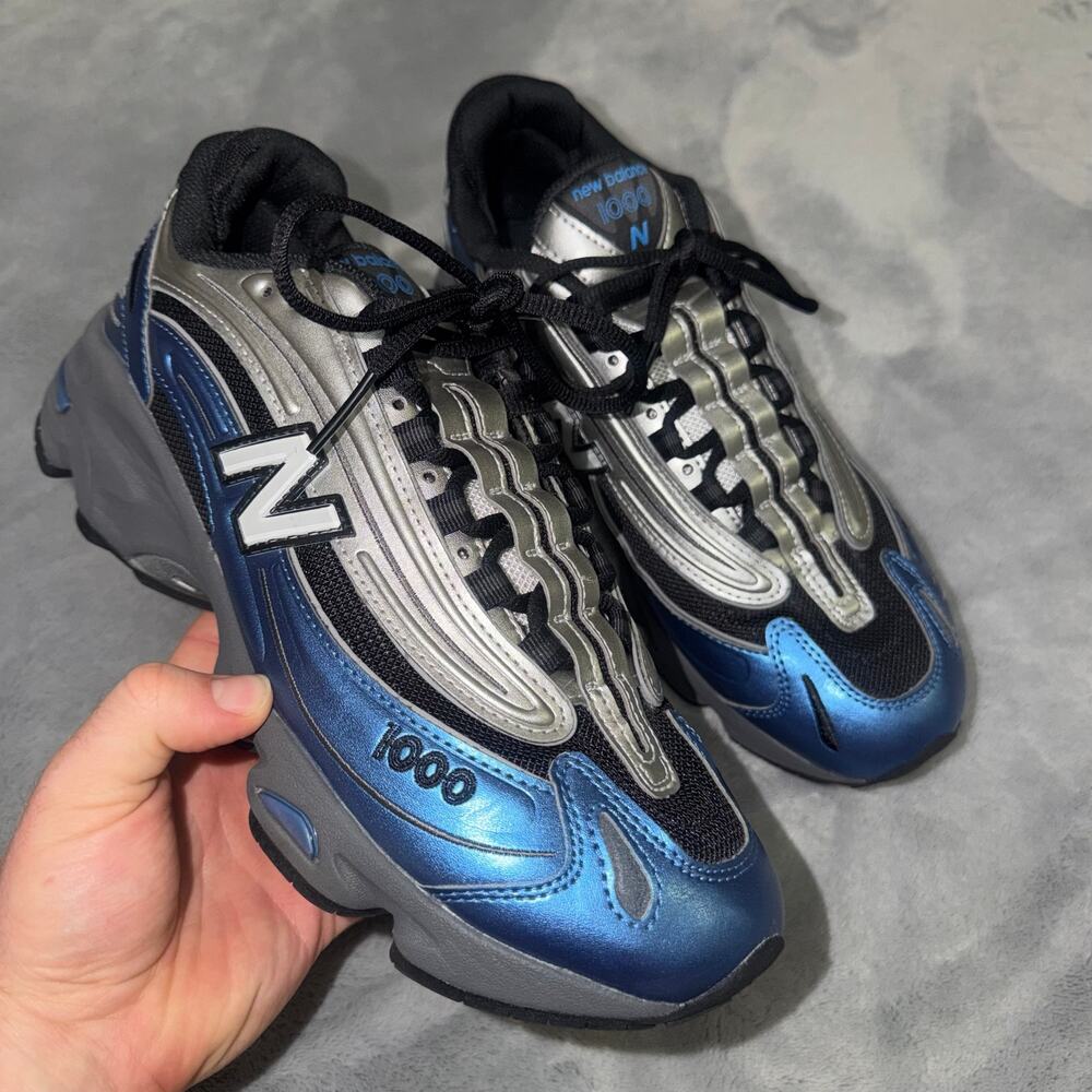 New Balance 1000 M1000ENV Navy Silver Sneakers Men's 10 Y2K